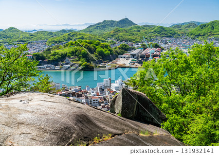 廣島縣尾道市蓬蓬岩景觀 廣島縣尾道市蓬蓬岩景觀 131932141