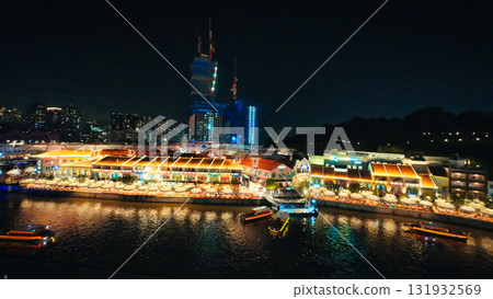 Singapore sightseeing night view famous spots Singapore sightseeing night view famous spots 131932569