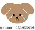 Illustration of puppy cry expression for cartoon characters, comic, pet shop, vet, emoji, mood, emotion, emotion, feelings, adopt and rescue animal, sticker, icon, dog sad face shape, foster home 131933016