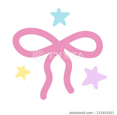 Pink bow or ribbon designs for decoration, patch, brooch, fabric print, breast cancer awareness campaign, logo, icon, sign, symbol, fashion, accessory, women costume, sticker, wedding card, tattoo 131933021