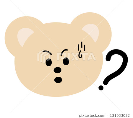 Illustration of teddy bear confused expression for cartoon character, comic, pet shop, vet, emoji, mood, emotion, emotion, feeling, zoo, souvenir shop, animal brooch, sticker, icon, bear face shape Illustration of teddy bear confused expression for cartoon character, comic, pet shop, vet, emoji, mood, emotion, emotion, feeling, zoo, souvenir shop, animal brooch, sticker, icon, bear face shape 131933022