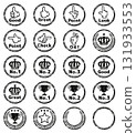 Monochrome stamp set Monochrome stamp set 131933553