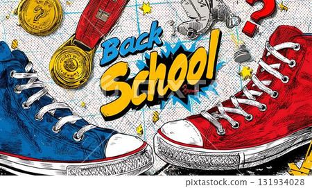 seamless pattern with doodle sweets 131934028