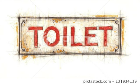 Mark of the toilet 131934139
