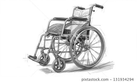 Wheelchair and grandmother 131934294