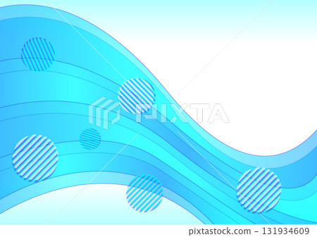 Illustration of flowing water and blue waves Illustration of flowing water and blue waves 131934609