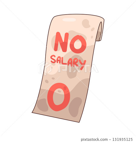 illustration of No Salary 131935125