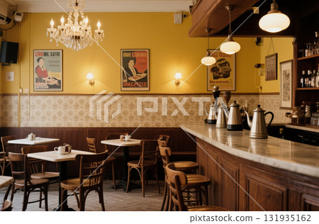 Cozy old European cafe 131935162