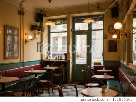舒適的老歐洲咖啡館 131935163