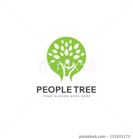 People Tree Vector Logo Template People Tree Vector Logo Template 131935173