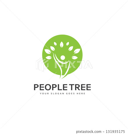 People Tree Vector Logo Template 131935175