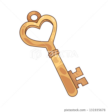 illustration of Love Key illustration of Love Key 131935678
