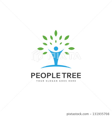 People Tree Vector Logo Template People Tree Vector Logo Template 131935708