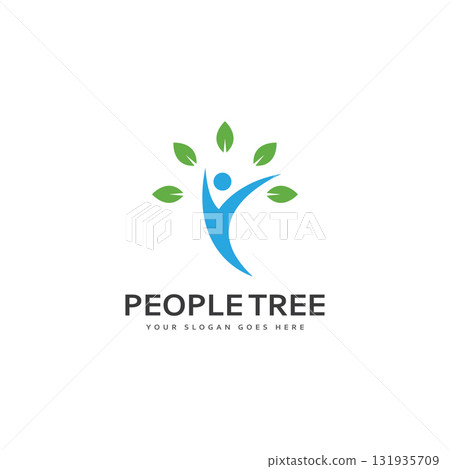 People Tree Vector Logo Template 131935709