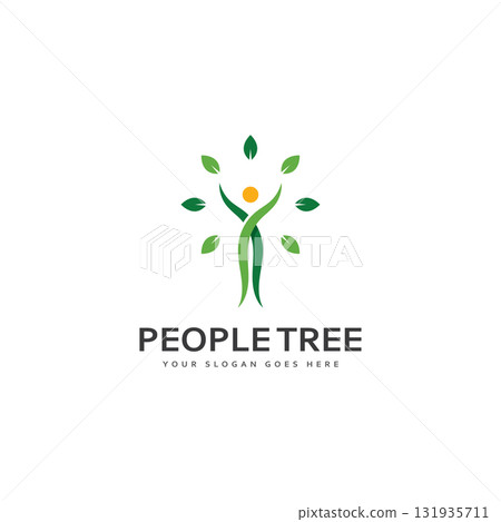 People Tree Vector Logo Template People Tree Vector Logo Template 131935711
