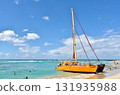 藍色的大海和遊艇 131935988