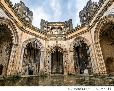 The Capelas Imperfeitas, Unfinished Chapels of Monastery of Batalha at Batalha, Portugal. 131936411