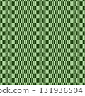 Japanese Yagasuri pattern in green 131936504