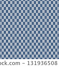 Japanese Yagasuri pattern in blue tones 131936508