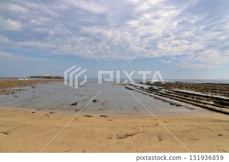 Aoshima coast, cloudy sky Aoshima coast, cloudy sky 131936859