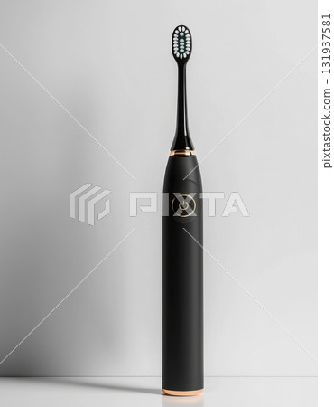 Sleek black electric toothbrush with advanced technology for effective dental care Sleek black electric toothbrush with advanced technology for effective dental care 131937581