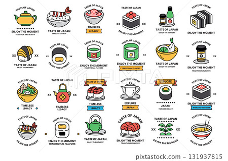 A collection of Japanese food images A collection of Japanese food images 131937815
