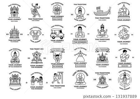 A collection of images with the word journey on them A collection of images with the word journey on them 131937889