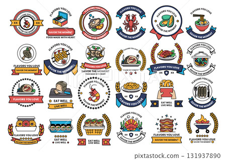 A collection of black and white symbols and shapes A collection of black and white symbols and shapes 131937890