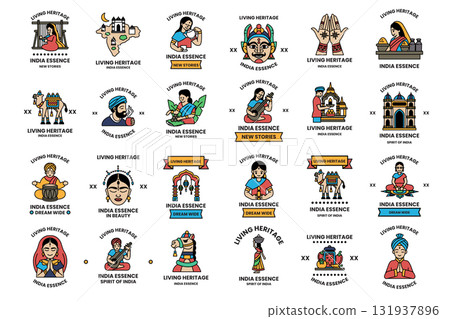 A collection of images with the word India on them A collection of images with the word India on them 131937896