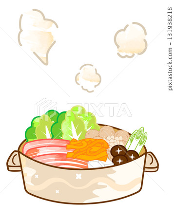 Steaming hot pot food 131938218