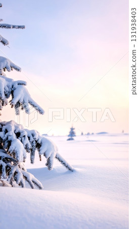 Snow-Covered Pine Tree 131938403