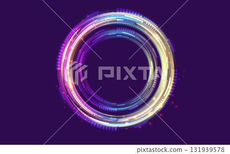 Hologram Portal with Tech Lights 131939578