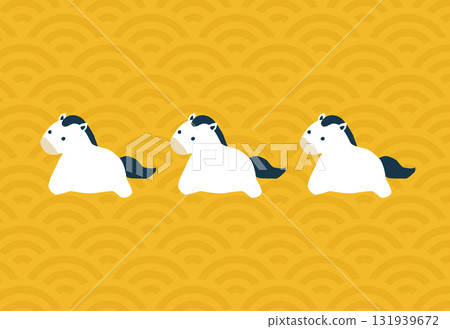 馬年賀年卡素材30 馬年賀年卡素材30 131939672