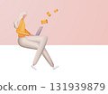 Cute 3d woman send mails, chatting. Business woman vector illustration. Working process, new email message, mail notification. Cute 3d woman send mails, chatting. Business woman vector illustration. Working process, new email message, mail notification. 131939879