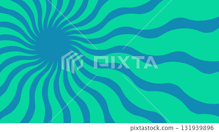 Gradient Swirl Groovy Starburst 131939896