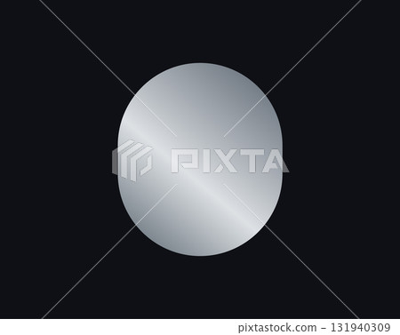 Original Oval Badge Sticker Label In Grey Holograph Gradient Style. Glossy Metallic Icon Logo Seal For Branding, Promo, Ecommerce UI, Shop Product Advertising. Vector Illustration Original Oval Badge Sticker Label In Grey Holograph Gradient Style. Glossy Metallic Icon Logo Seal For Branding, Promo, Ecommerce UI, Shop Product Advertising. Vector Illustration 131940309
