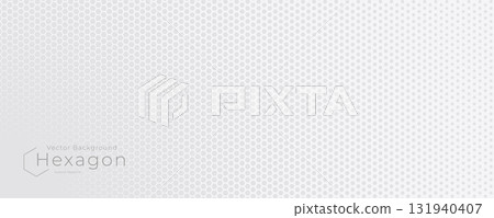 Abstract geometric hexagonal honeycomb background with clean minimalist grid texture for technology, architecture, textiles, web, digital forum and conference, futuristic branding. Vector backdrop 131940407