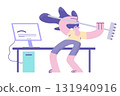 Anger, rage and stress at work concept 131940916