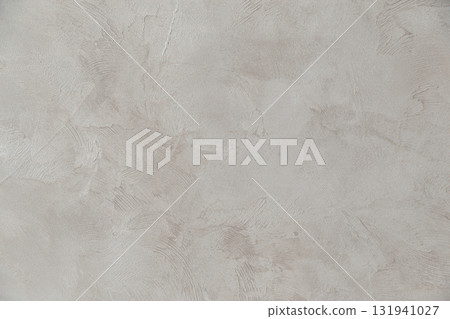 Gray messy wall stucco texture background. Decorative wall paint. Gray messy wall stucco texture background. Decorative wall paint. 131941027