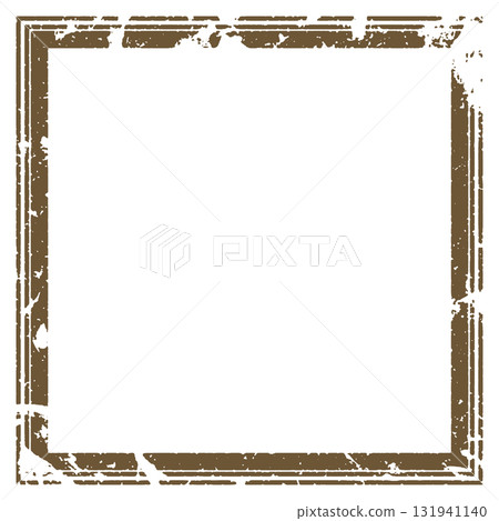Grunge vintage style square frame 131941140