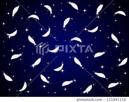 閃閃發光的黑色羽毛的奇妙背景 131941158