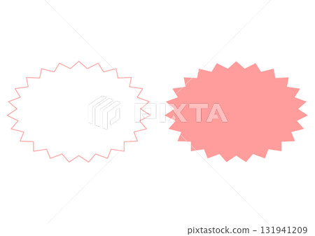 Pink star and explosion frame set for sale campaigns Pink star and explosion frame set for sale campaigns 131941209