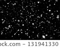 Falling snowflakes on black background 131941330