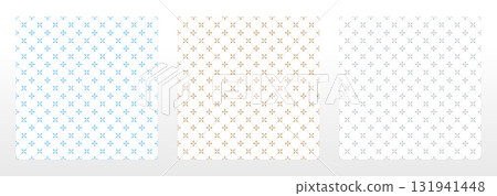 Collection of flower geometric patterns. Seamless vector backgrounds. Colored ornaments. Ornament for fabric, wallpaper, packaging. Decorative prints Collection of flower geometric patterns. Seamless vector backgrounds. Colored ornaments. Ornament for fabric, wallpaper, packaging. Decorative prints 131941448