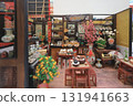 Oct 4 2025 Miniature Traditional Chinese Tea Shop Display With Ceramics, 131941663