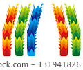 Thousand cranes vector illustration 131941826