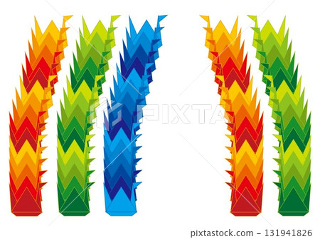 Thousand cranes vector illustration Thousand cranes vector illustration 131941826