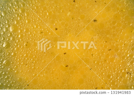 Broth Surface Close-up 131941983