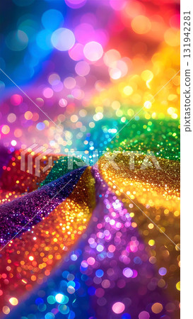 Sparkling light rainbow fabric background material Sparkling light rainbow fabric background material 131942281