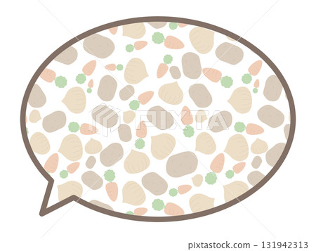 咖哩蔬菜圓形氣泡 131942313